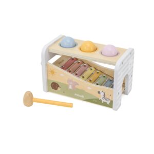 Дрвена играчка со топчиња и ксилофон - PolarB